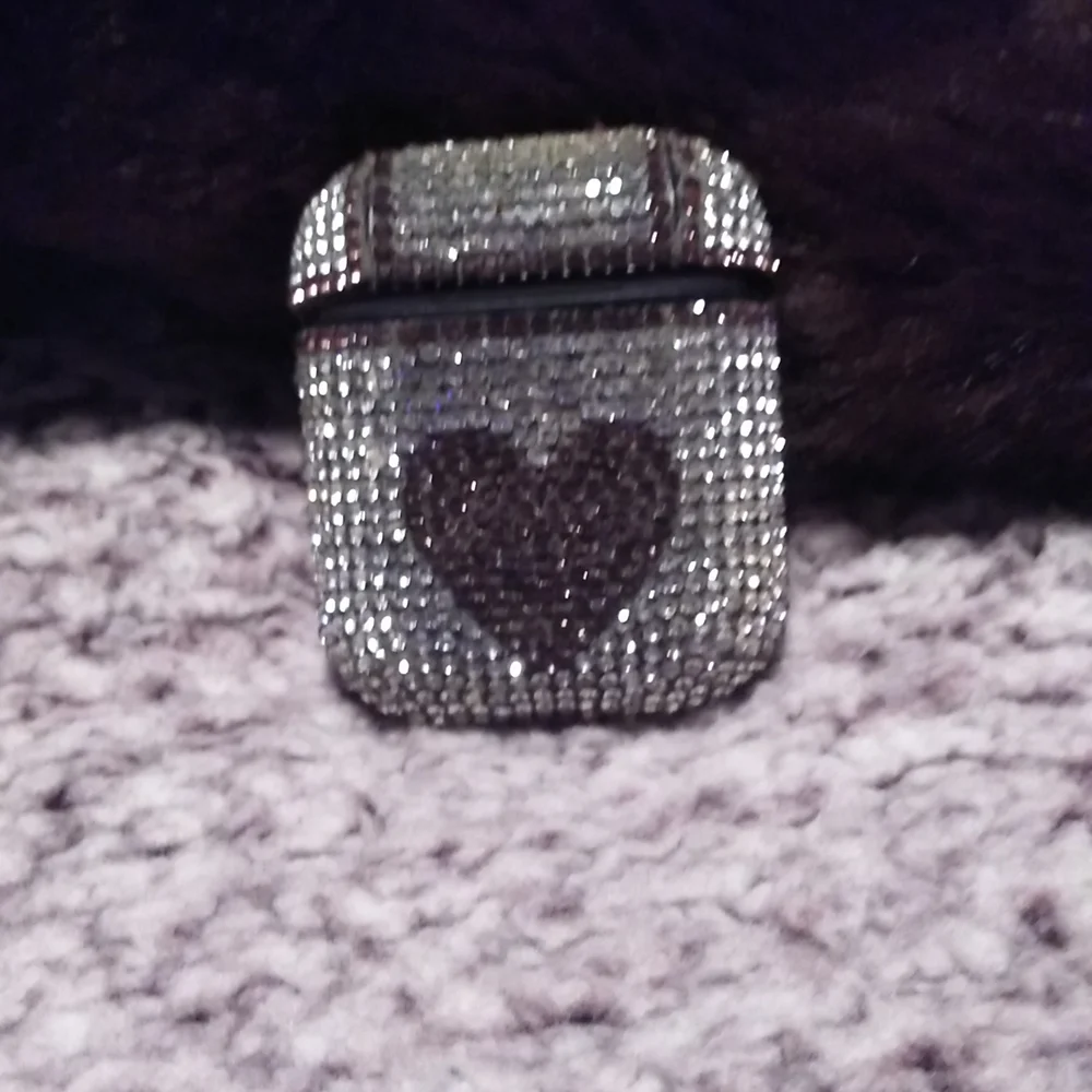 Crystal encased earbud case